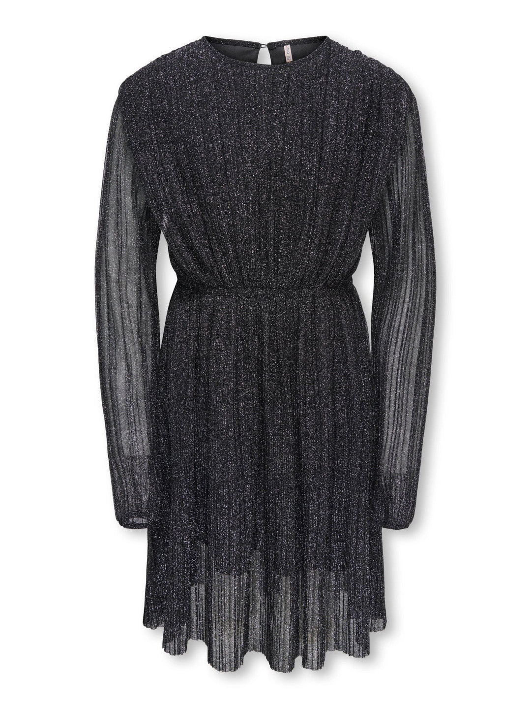 Kids Only Glam glitterkjole - Black Silver Lurex for barn - Brobrobrille