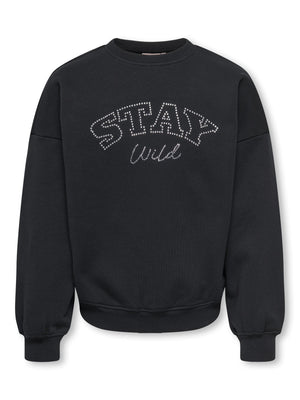 Kids Only Kiki oversized sweatshirt - Caviar Stay for barn - Brobrobrille