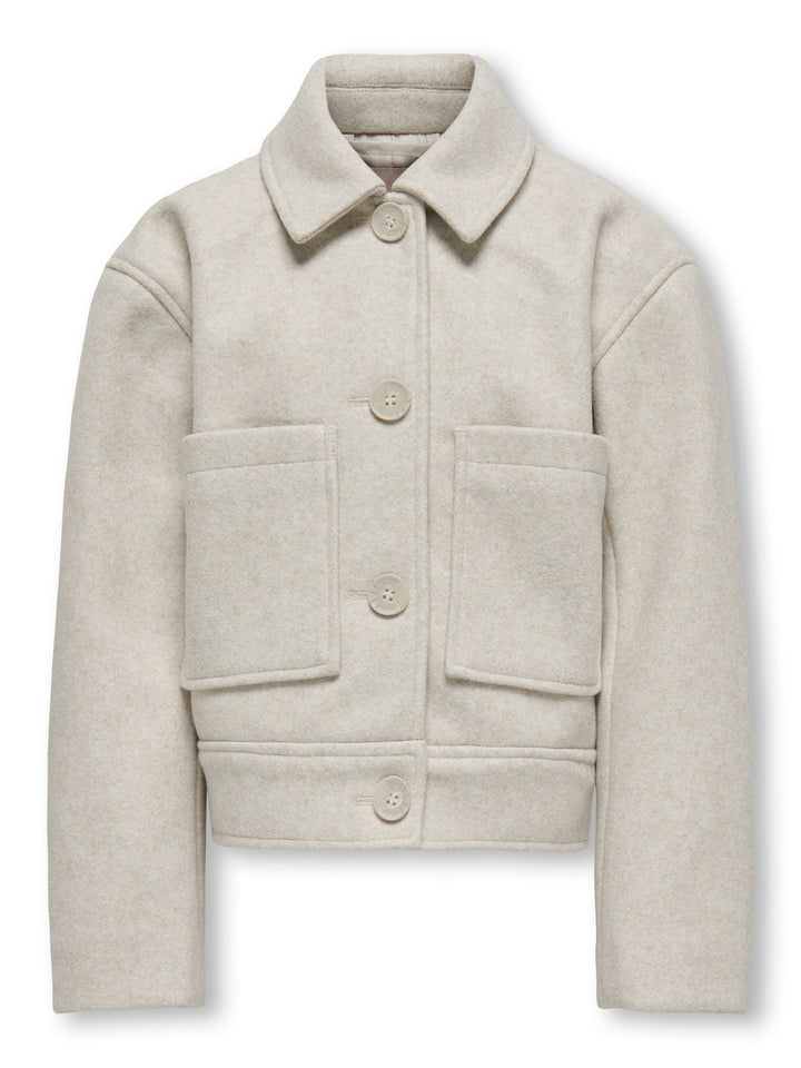 Kids Only Kogadina Jakke – Pumice Stone Melange for barn - Brobrobrille