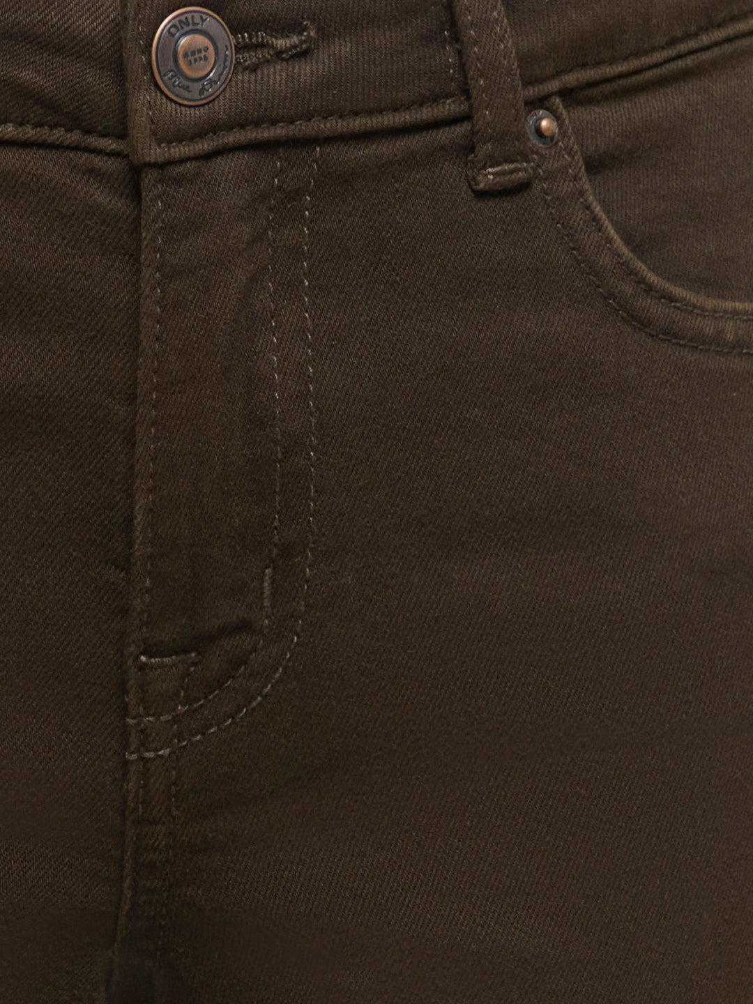 Kids Only Madison Blush jeans med vide ben - Dark Brown Denim for barn - Brobrobrille