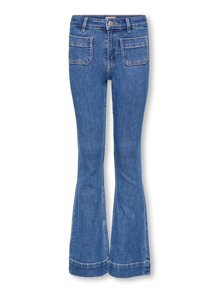 Kids Only Madison Flared Jeans - Light Blue Denim for barn - Brobrobrille
