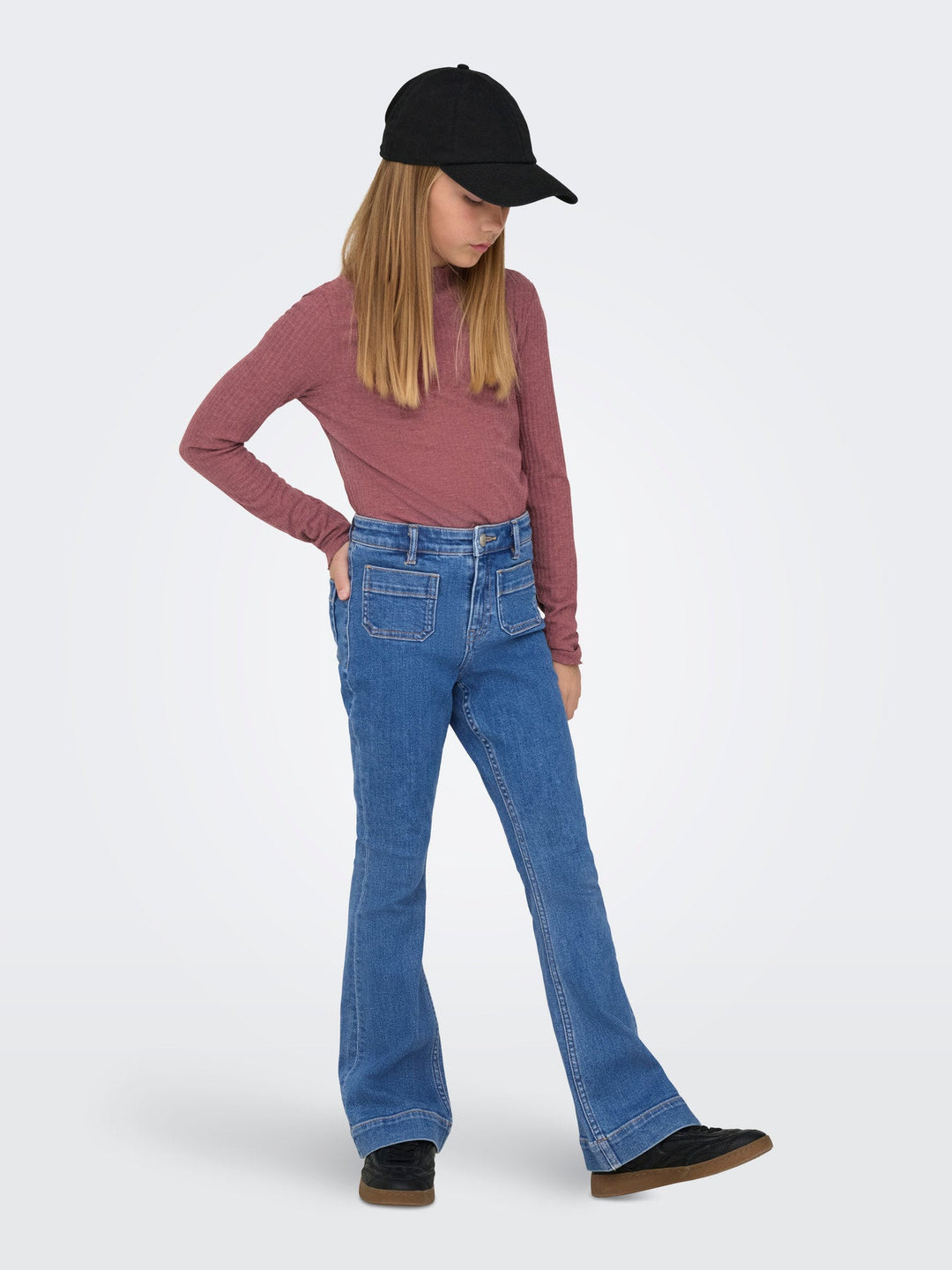 Kids Only Madison Flared Jeans - Light Blue Denim for barn - Brobrobrille