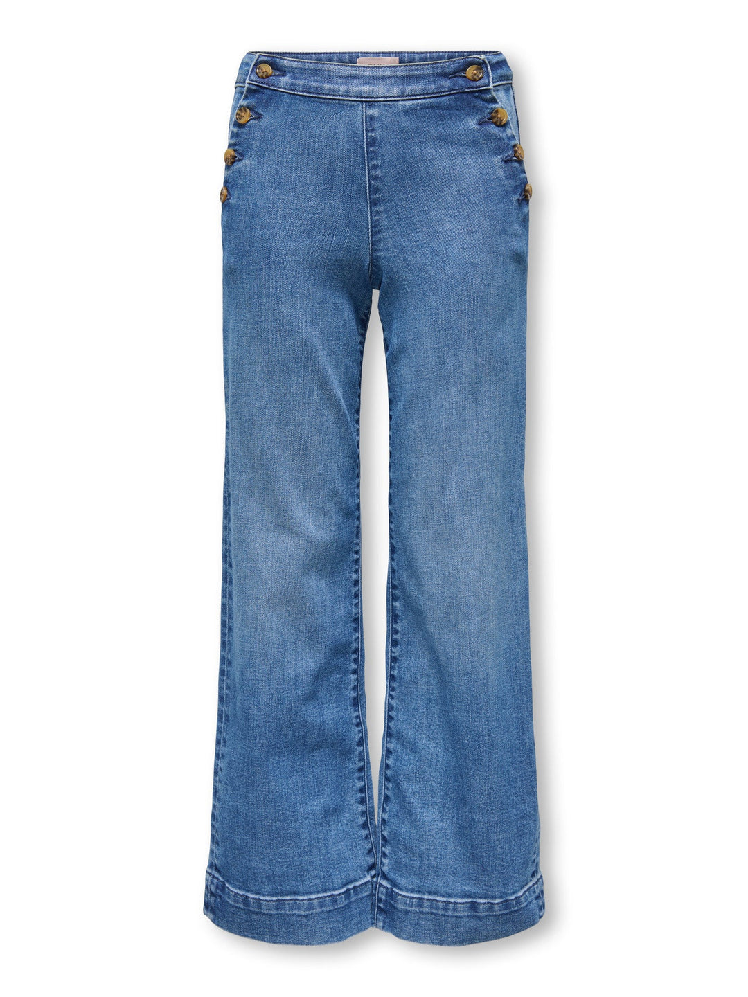 Kids Only Madison Wide Jeans - Medium Blue Denim for barn - Brobrobrille