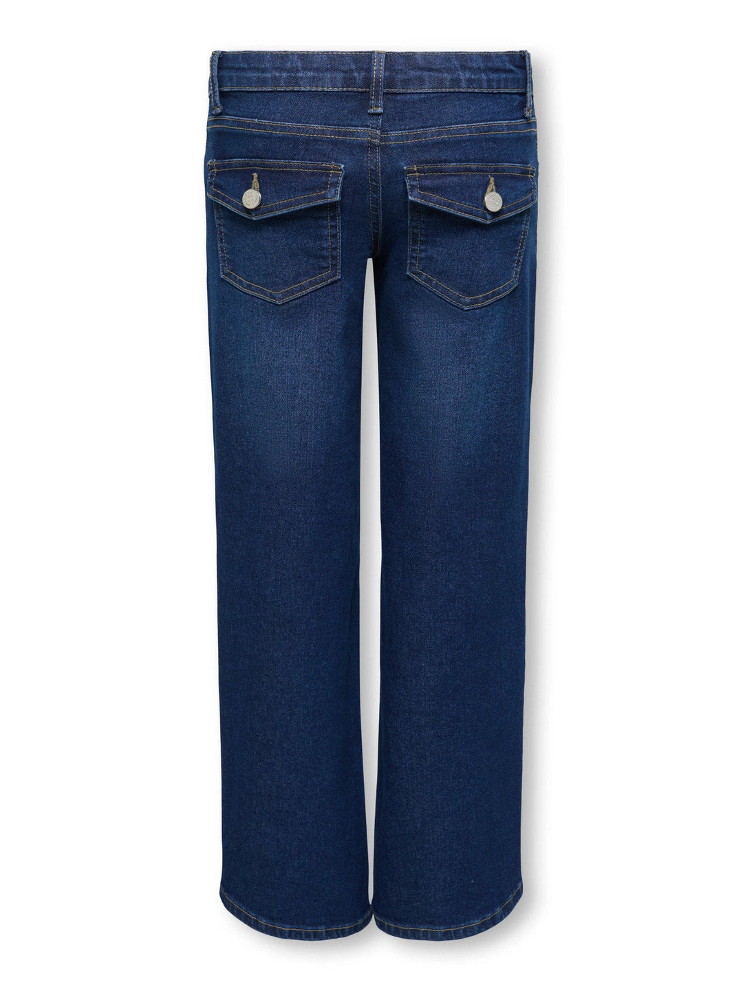 Kids Only Phoebe jeans med sleng - Dark Blue Denim for barn - Brobrobrille