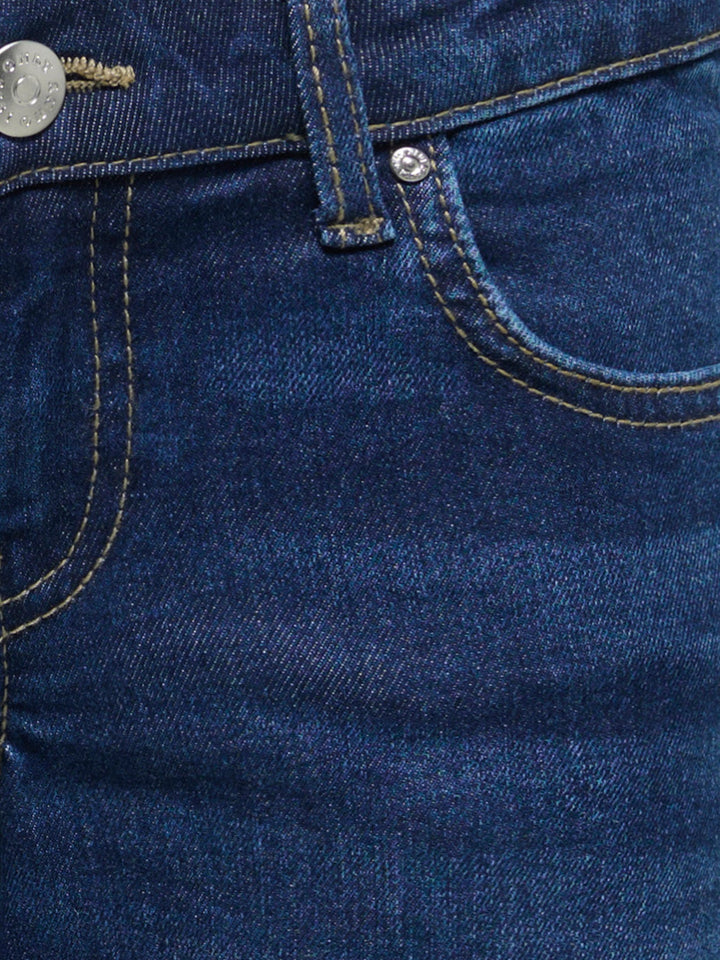 Kids Only Phoebe jeans med sleng - Dark Blue Denim for barn - Brobrobrille