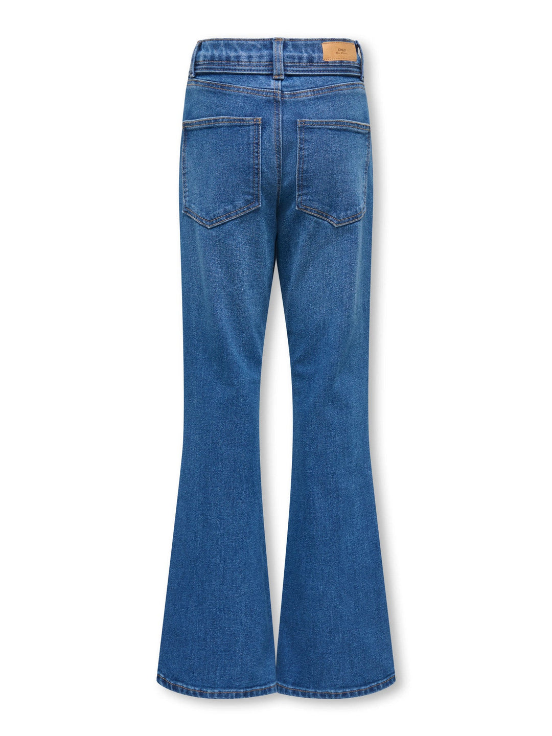 Kids Only Regent jeans med høyt liv og sleng - Medium Blue Denim for barn - Brobrobrille