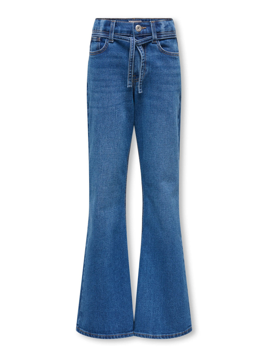 Kids Only Regent jeans med høyt liv og sleng - Medium Blue Denim for barn - Brobrobrille