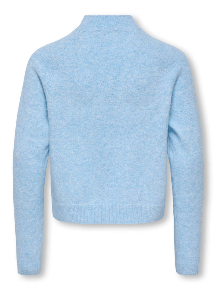 Kids Only Rica strikkegenser - Little Boy Blue Melange for barn - Brobrobrille
