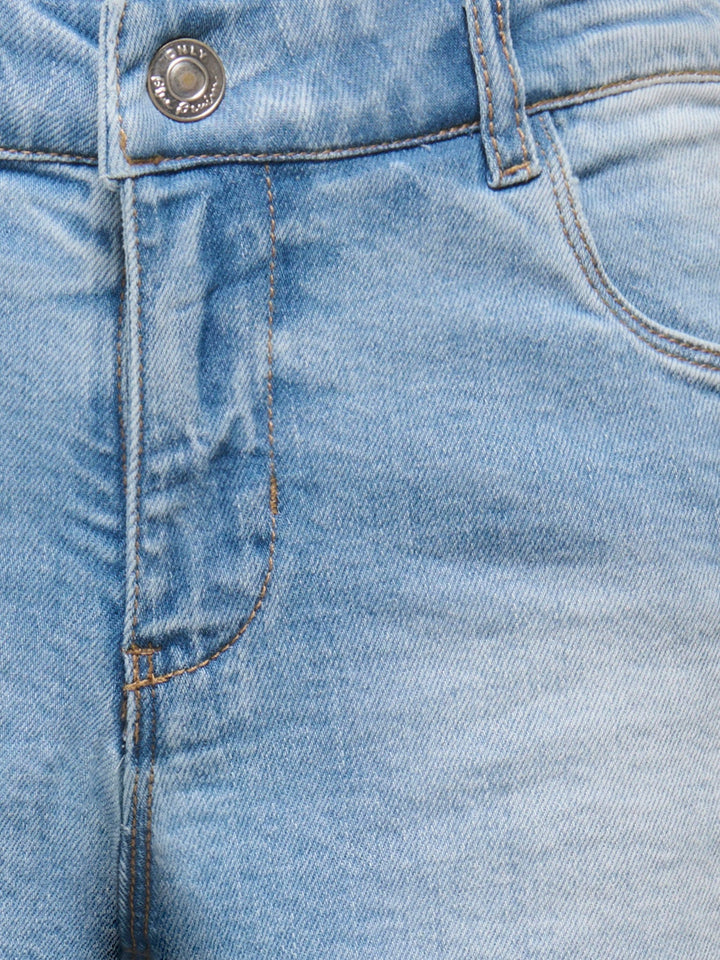 Kids Only Robyn Denimshorts med Blondekant - Light Blue Denim Lace for barn - Brobrobrille
