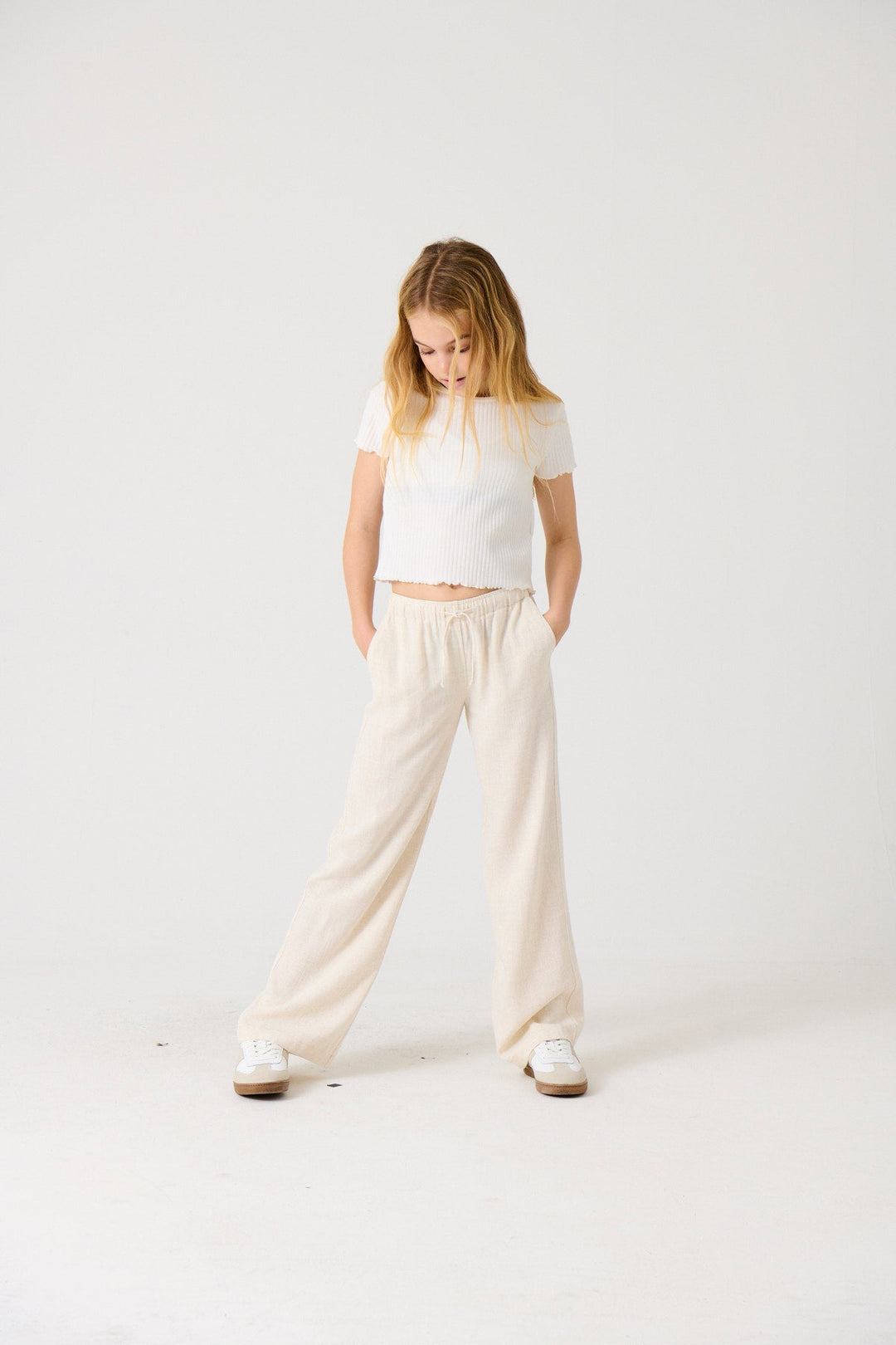 Kids Only Siesta Linbukse - Moonbeam for barn - Brobrobrille