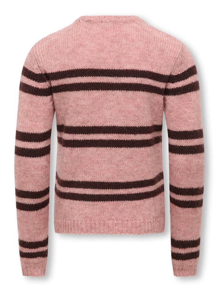 Kids Only Sophie strikkegenser - Woodrose Fudge for barn - Brobrobrille