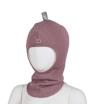 Kivat Balaclava i Ull - Dusty Rose for barn - Brobrobrille