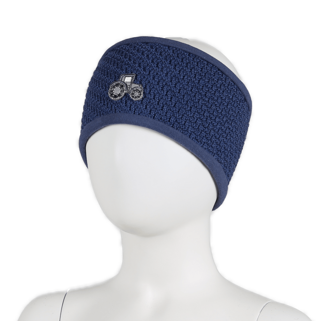 Kivat Traktor Pannebånd i Ull - Jeans Blue for barn - Brobrobrille
