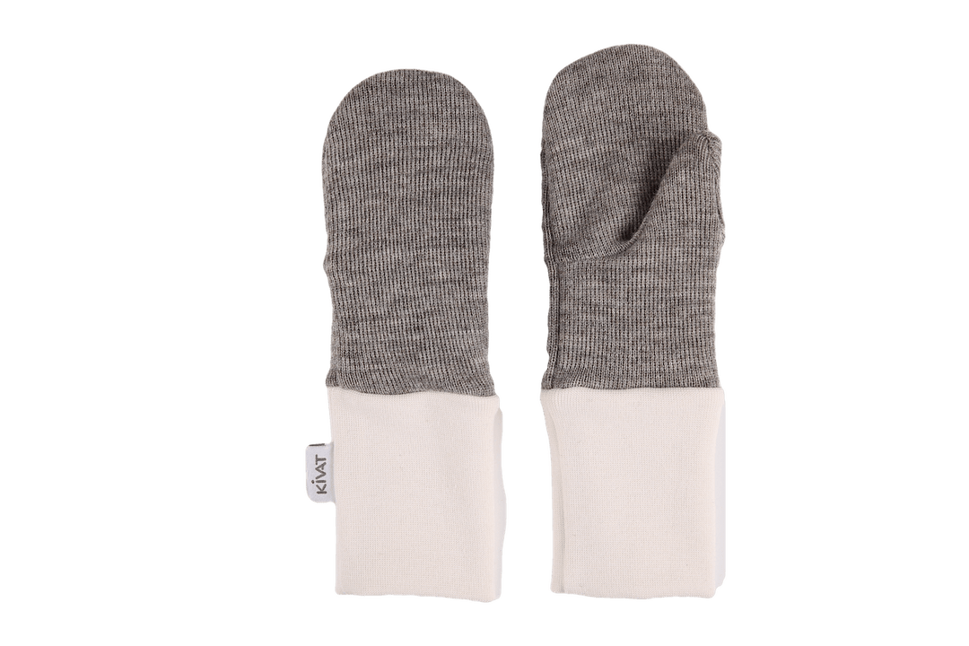 Kivat Ullvotter - Beige for barn - Brobrobrille