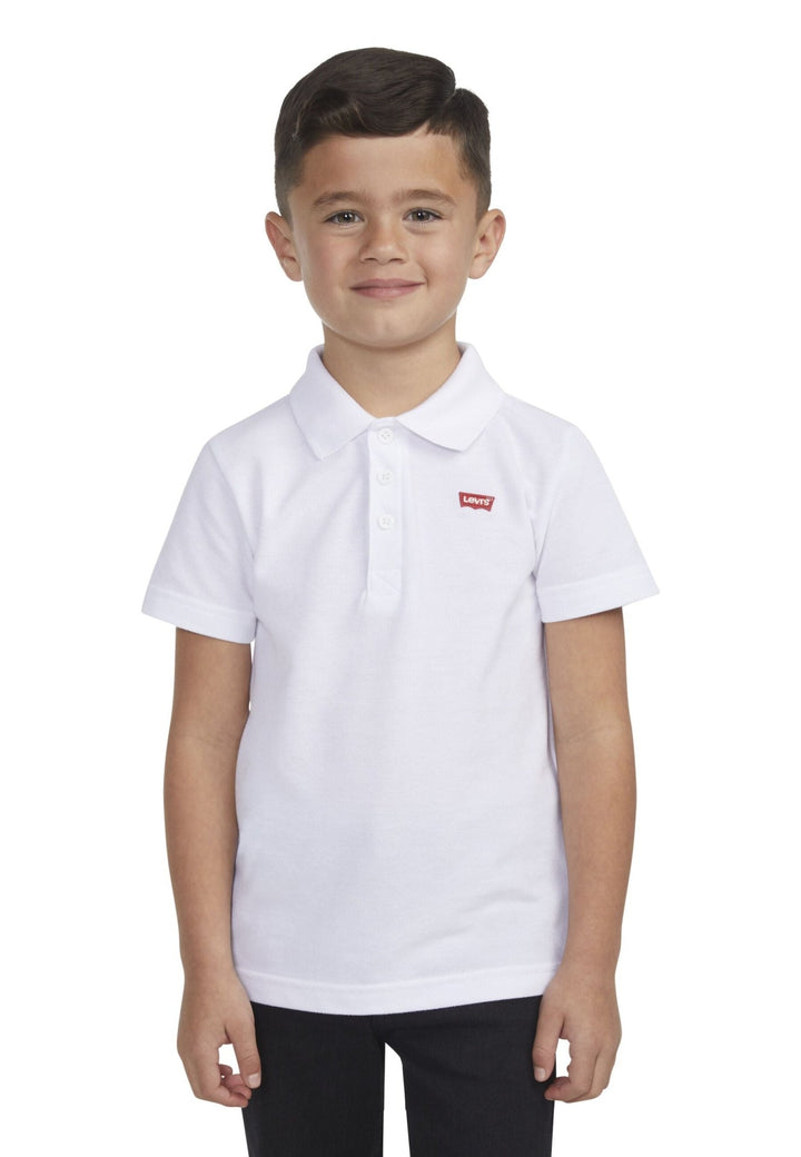 Levi’s Back Neck Tape poloskjorte for barn - White/Red for barn - Brobrobrille
