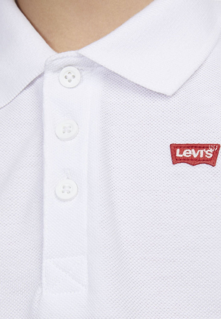 Levi’s Back Neck Tape poloskjorte for barn - White/Red for barn - Brobrobrille
