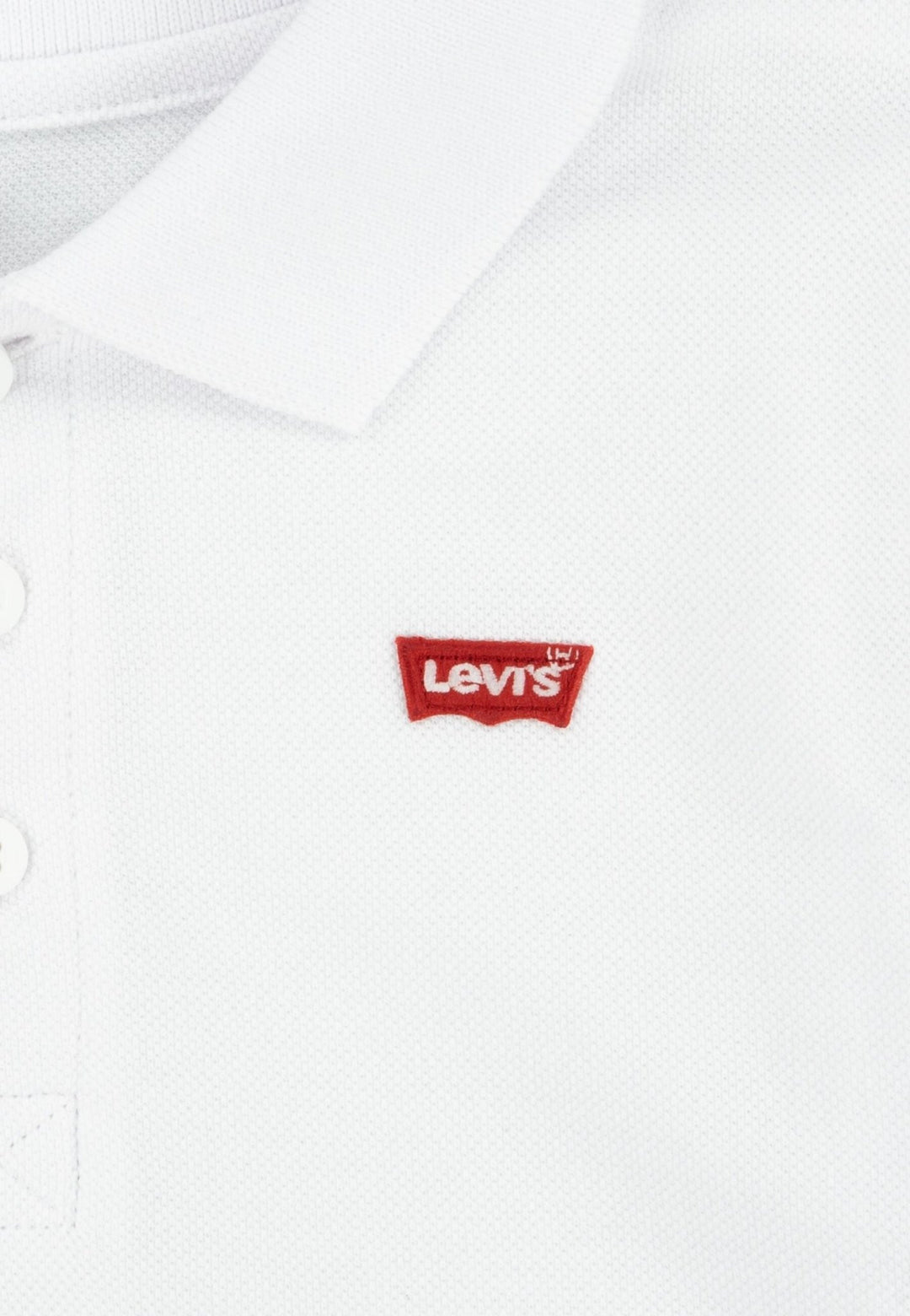 Levi’s Back Neck Tape poloskjorte for barn - White/Red for barn - Brobrobrille