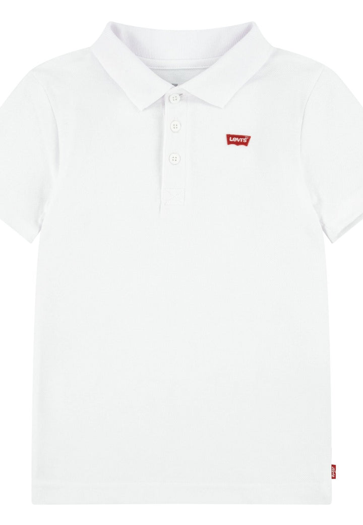 Levi’s Back Neck Tape poloskjorte for barn - White/Red for barn - Brobrobrille