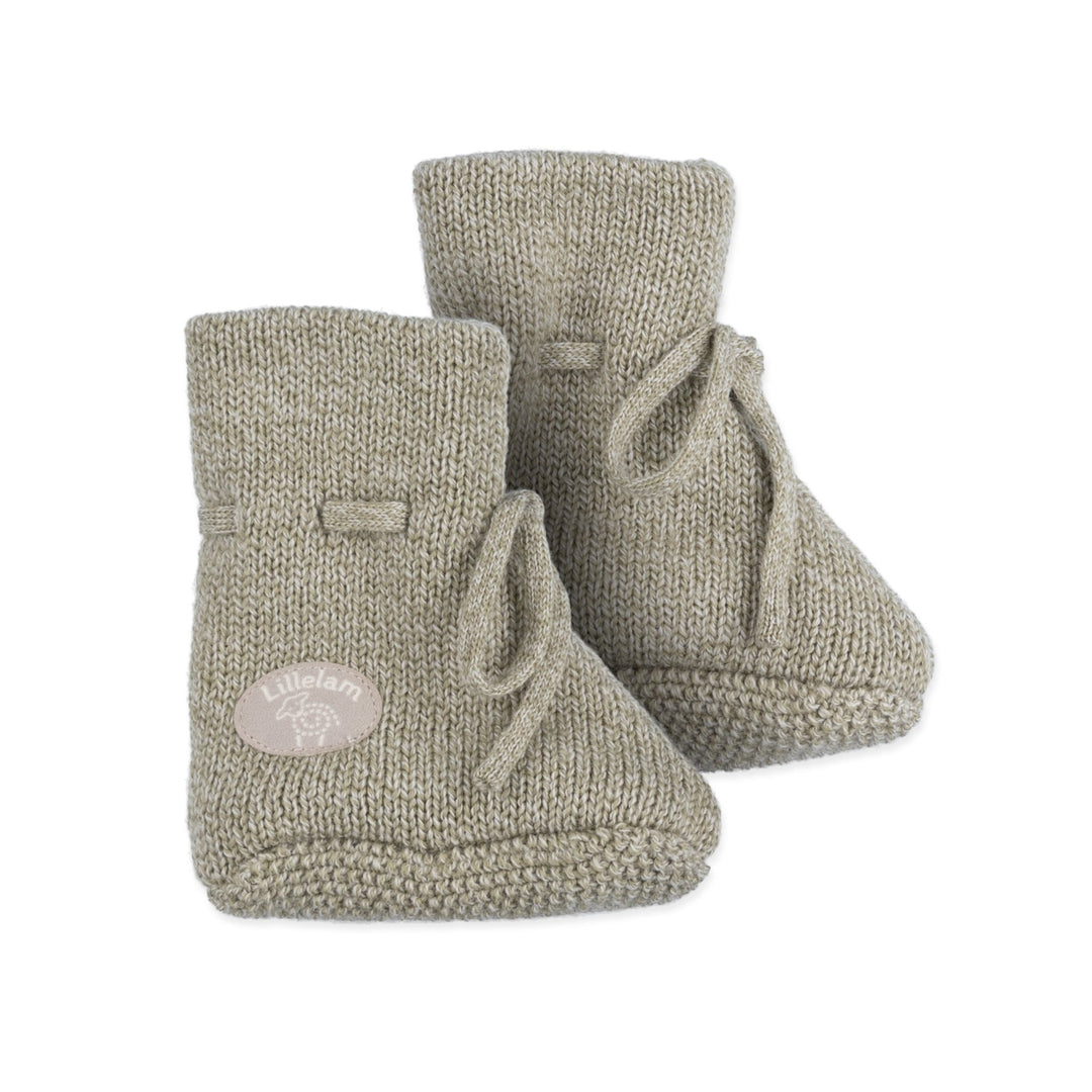 Lillelam Babytøfler Classic – Lys mose for barn - Brobrobrille