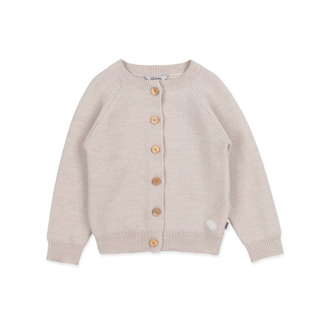 Lillelam Cardigan Classic – Lys Beige for barn - Brobrobrille