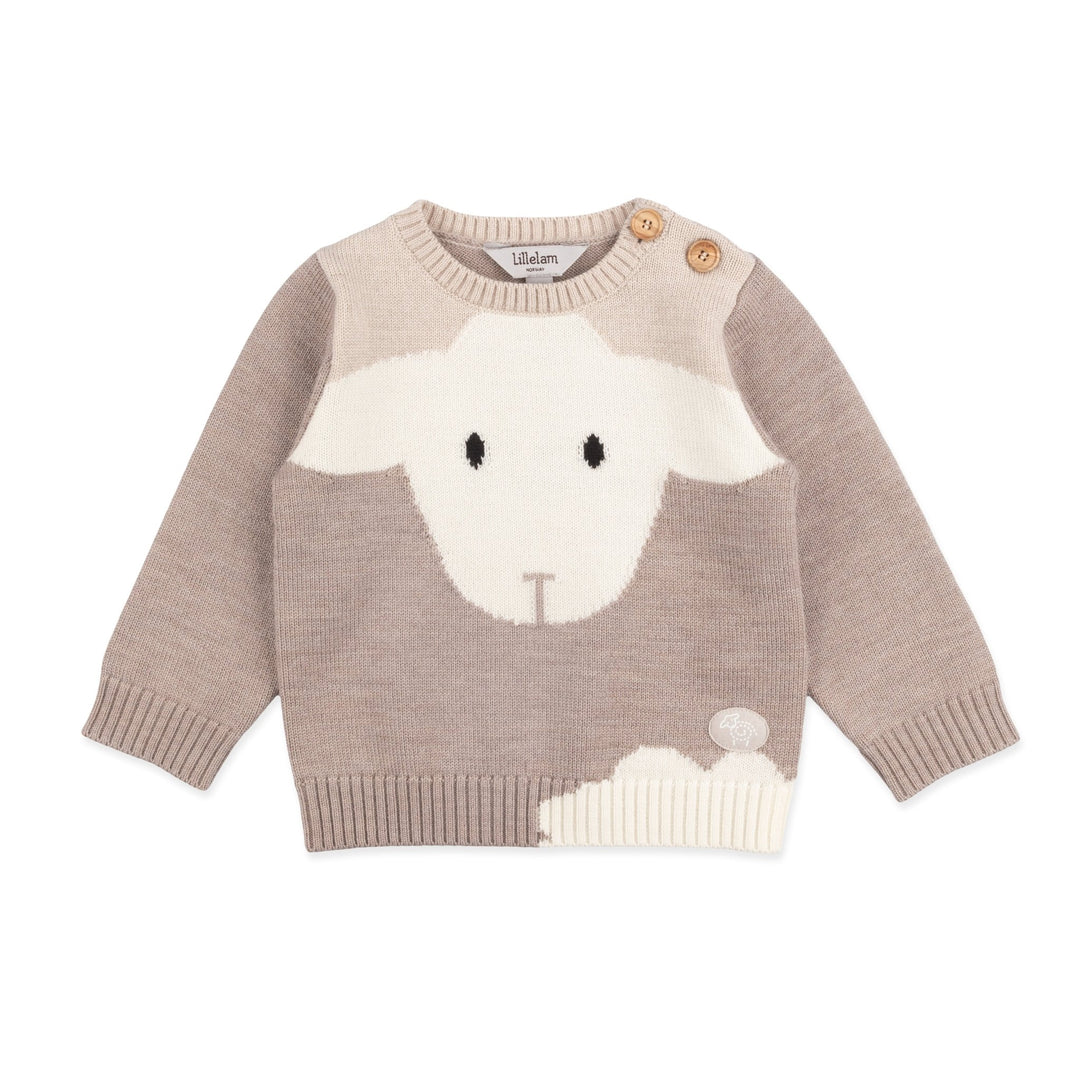 Lillelam Genser Lammi – Beige for barn - Brobrobrille