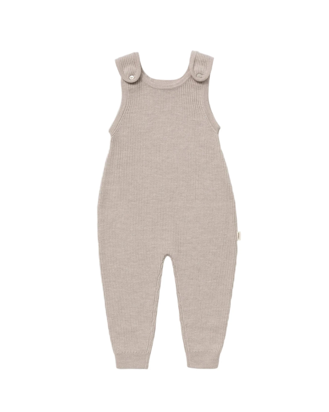 Lillelam Overall Rib Light i Merinoull - Lys Beige for barn - Brobrobrille