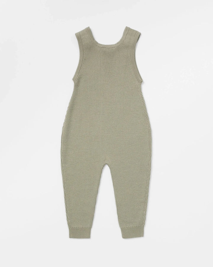 Lillelam Overall Rib Light i Merinoull - Rosmarin for barn - Brobrobrille