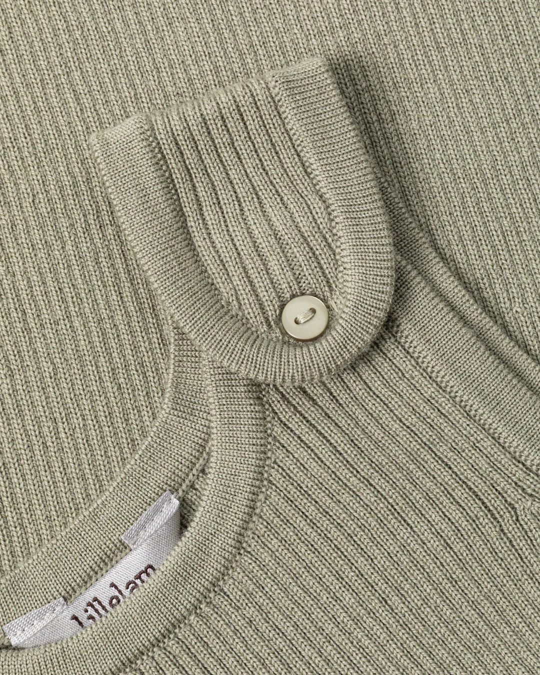 Lillelam Overall Rib Light i Merinoull - Rosmarin for barn - Brobrobrille