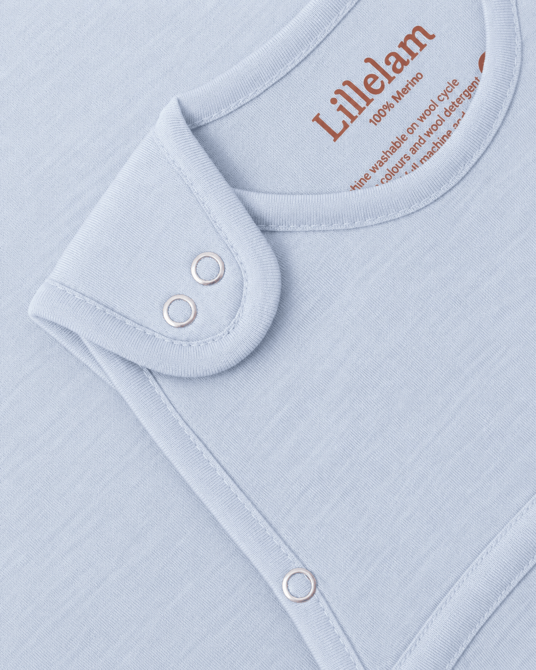 Lillelam Sovepose Luna i Merinoull - Himmelblå for barn - Brobrobrille