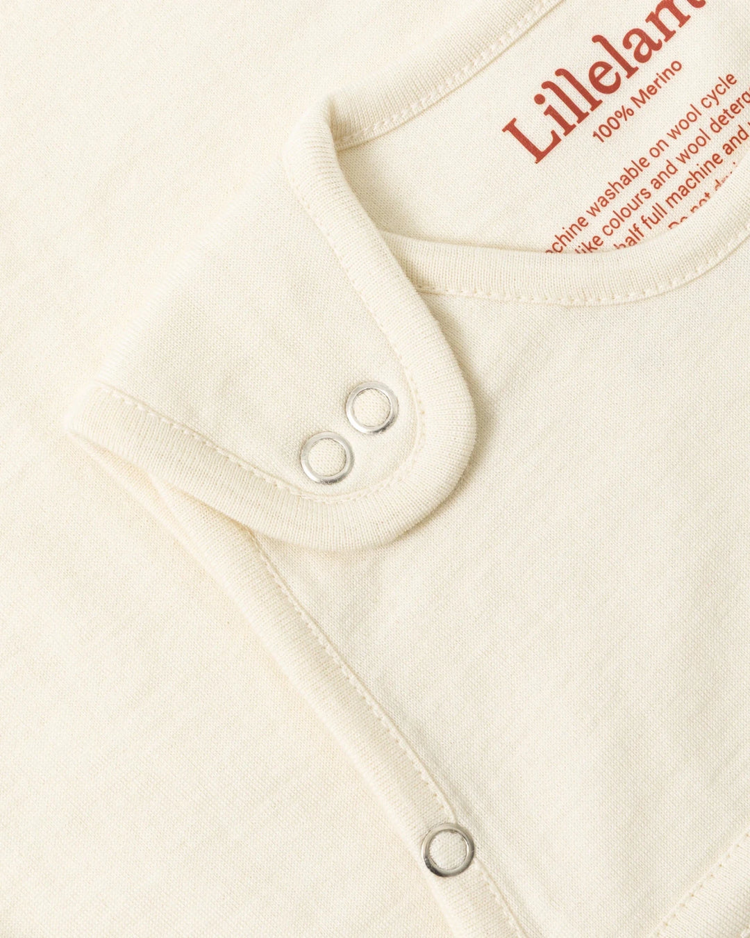 Lillelam Sovepose Luna i Merinoull - Hvit for barn - Brobrobrille