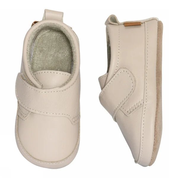 Melton Classic skinntøfler - Oxford Tan for barn - Brobrobrille