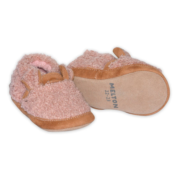 Melton Fuzzy teddy tøfler – Rose Dawn for barn - Brobrobrille