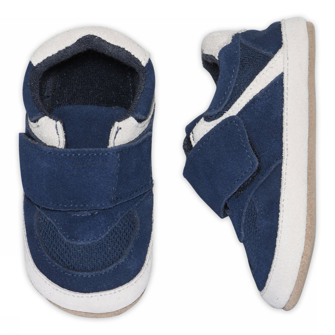 Melton Running skinntøfler - Marine for barn - Brobrobrille