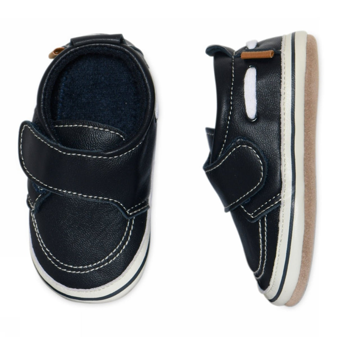 Melton Sailor skinntøfler - Marine for barn - Brobrobrille