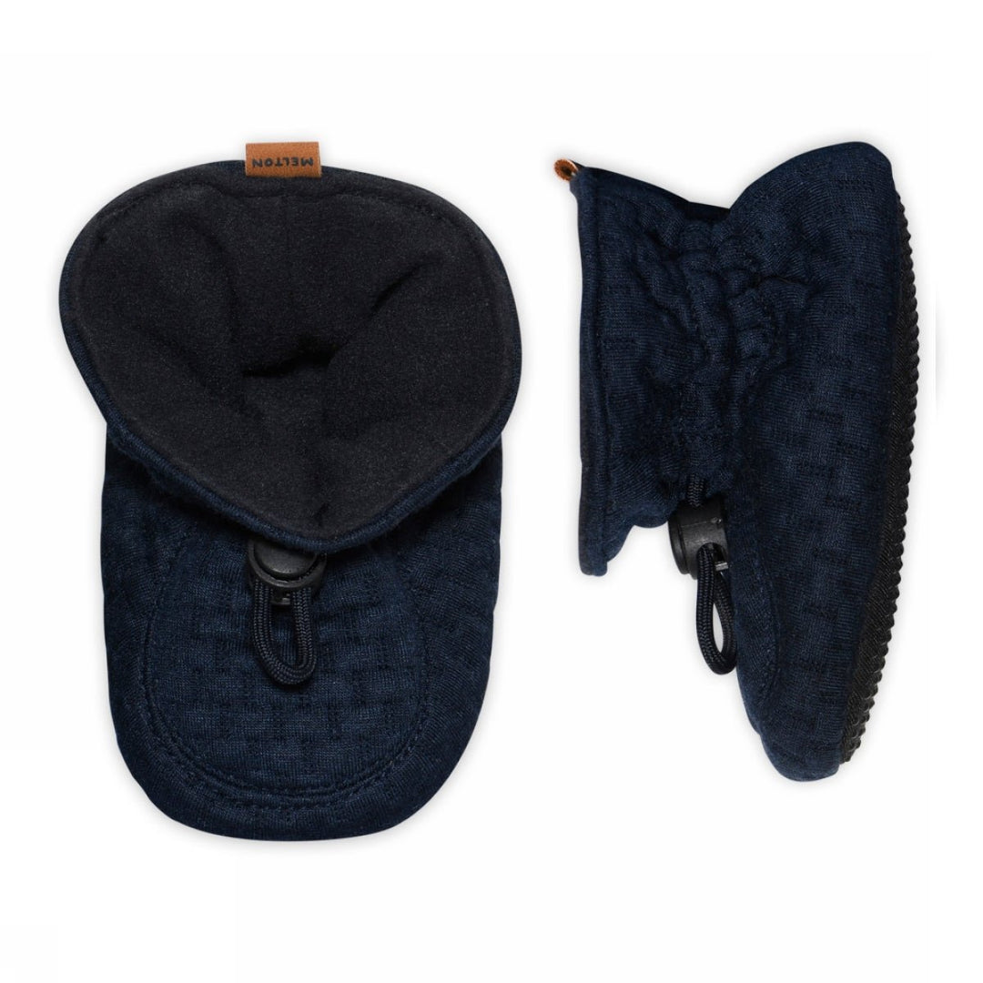 Melton Tekstil tøfler - Marine for barn - Brobrobrille