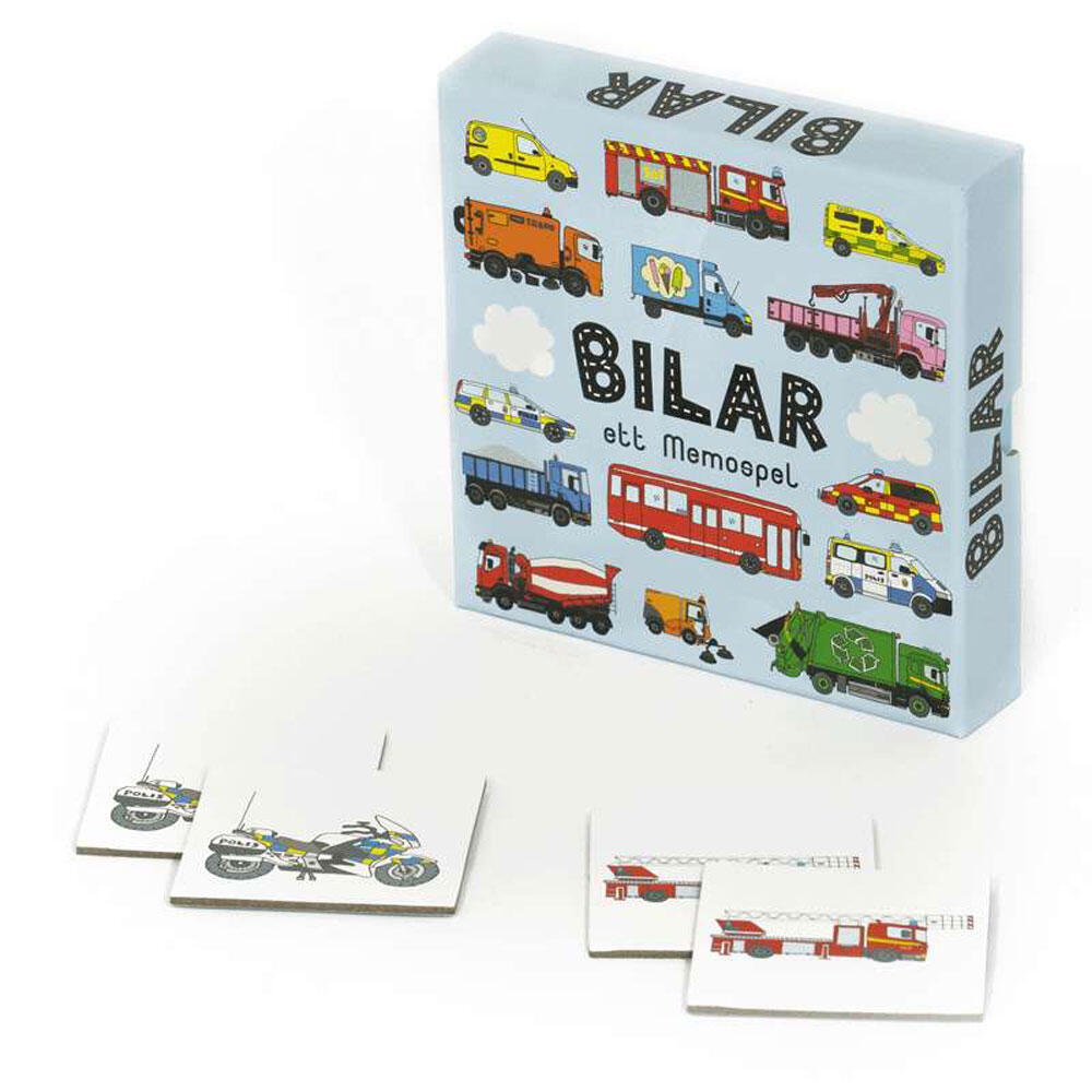 Memo Biler – Læringsspill for barn (2–4 spillere) for barn - Brobrobrille