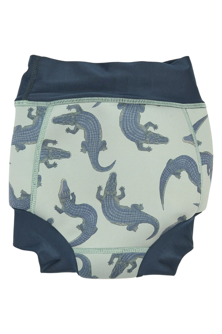 Mikk - Line Baby Badebleiebukse - Croco AOP for barn - Brobrobrille
