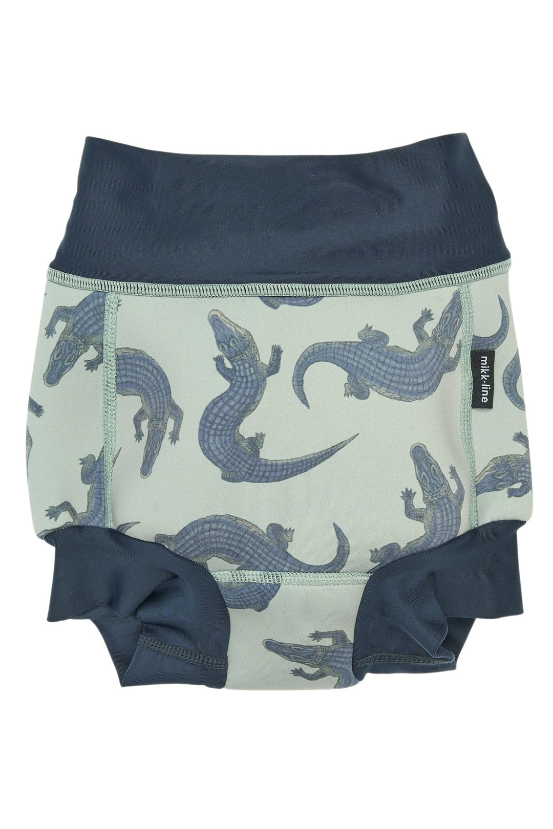 Mikk - Line Baby Badebleiebukse - Croco AOP for barn - Brobrobrille