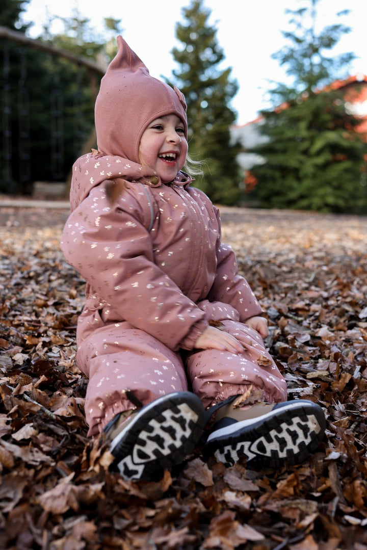 Mikk - Line Baby Vinterdress Glitter - Burlwood for barn - Brobrobrille