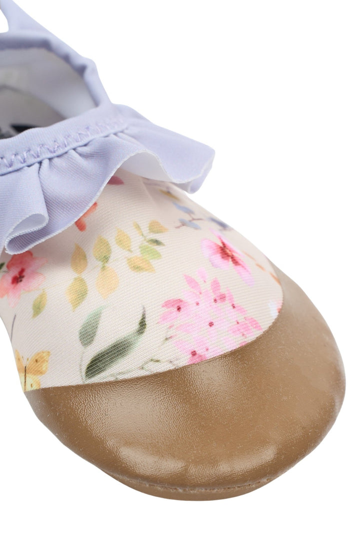 Mikk - Line Badesko med volang - Butterfly AOP for barn - Brobrobrille