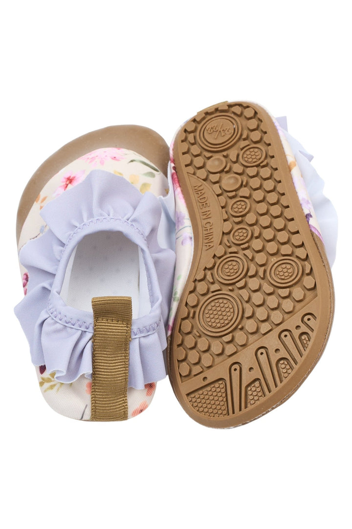 Mikk - Line Badesko med volang - Butterfly AOP for barn - Brobrobrille