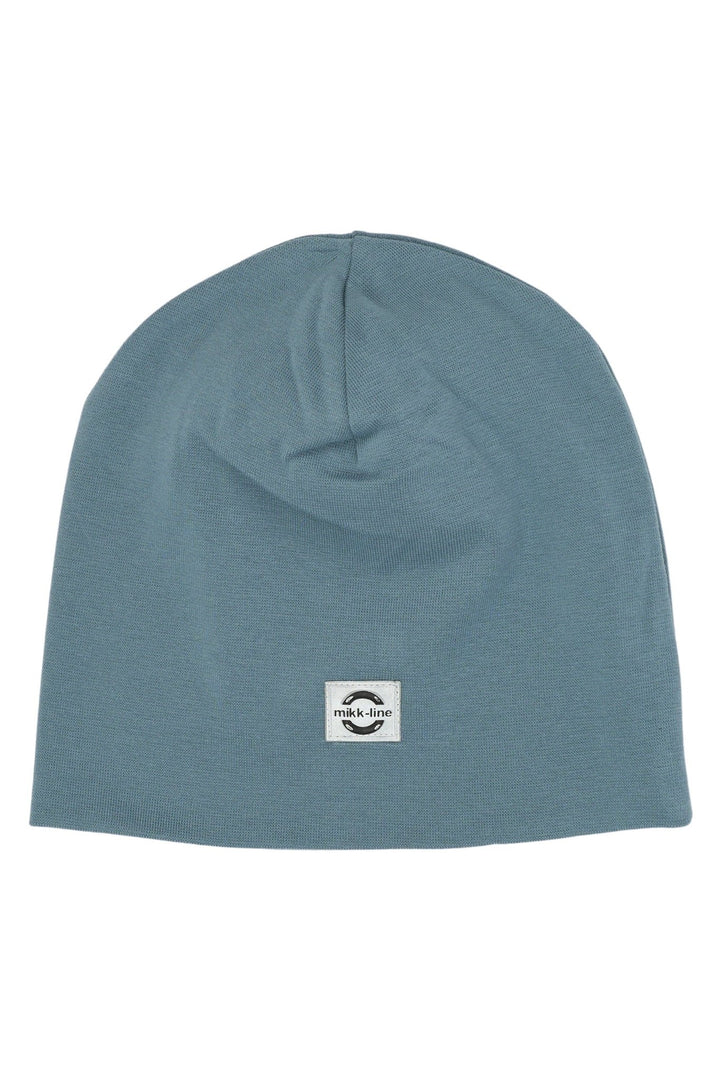 Mikk-Line Cotton Hat Solid i økologisk bomull - Blue Mirage for barn - Brobrobrille