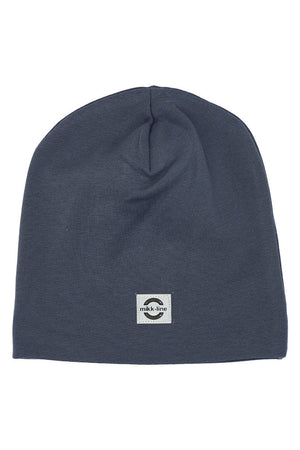 Mikk-Line Cotton Hat Solid i økologisk bomull - Blue Nights for barn - Brobrobrille