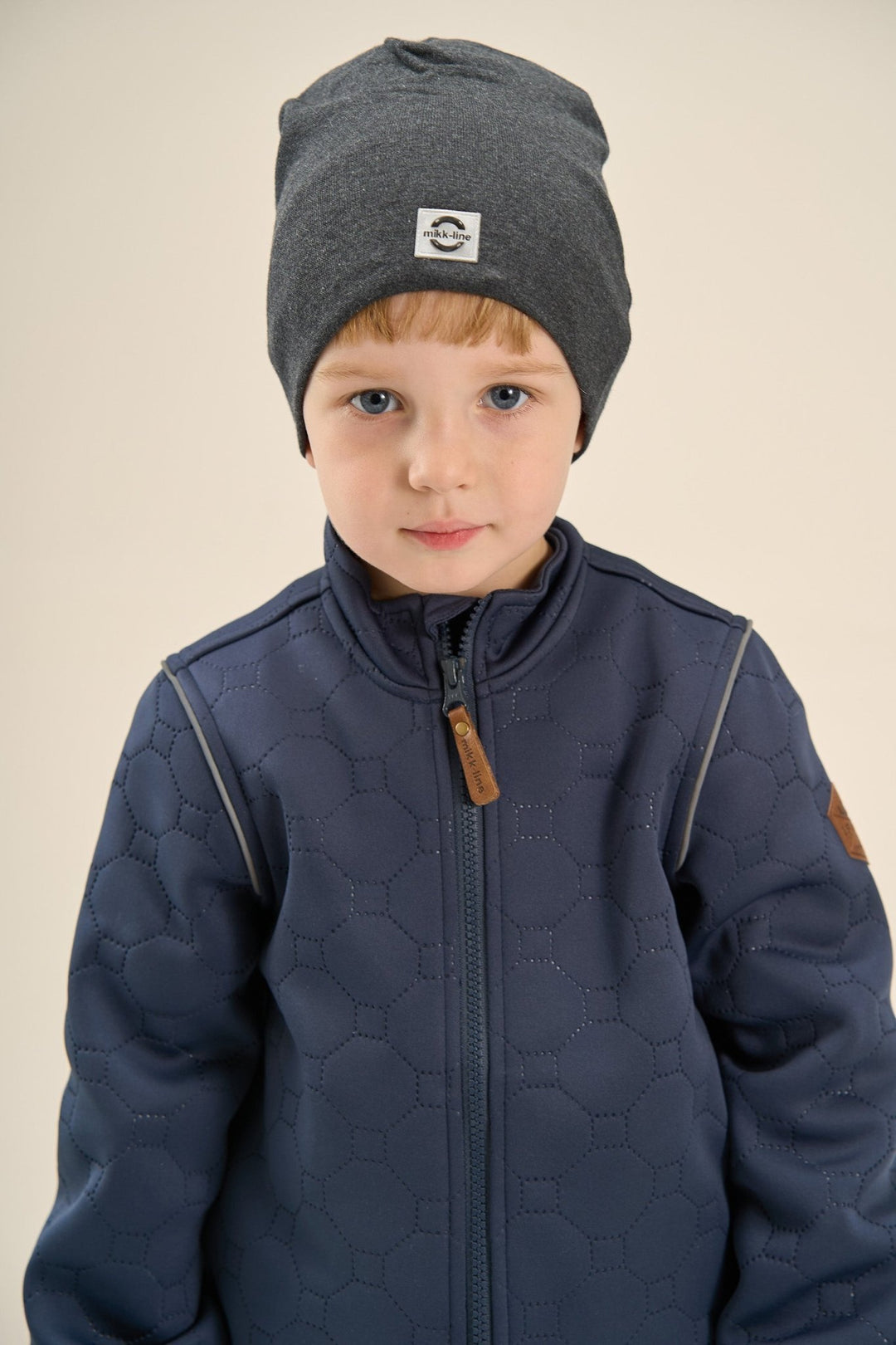 Mikk-Line Cotton Hat Solid i økologisk bomull - Blue Nights for barn - Brobrobrille
