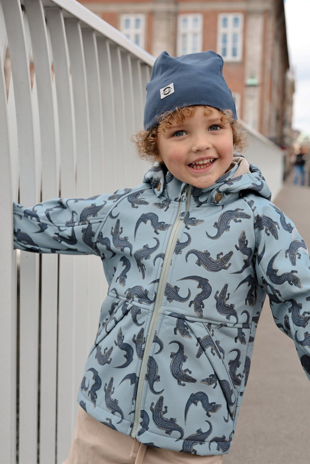 Mikk-Line Cotton Hat Solid i økologisk bomull - Blue Nights for barn - Brobrobrille
