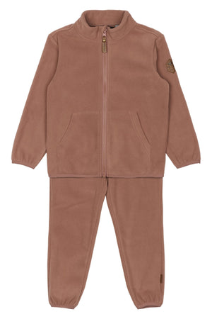Mikk - Line Fleece Sett - Burlwood for barn - Brobrobrille