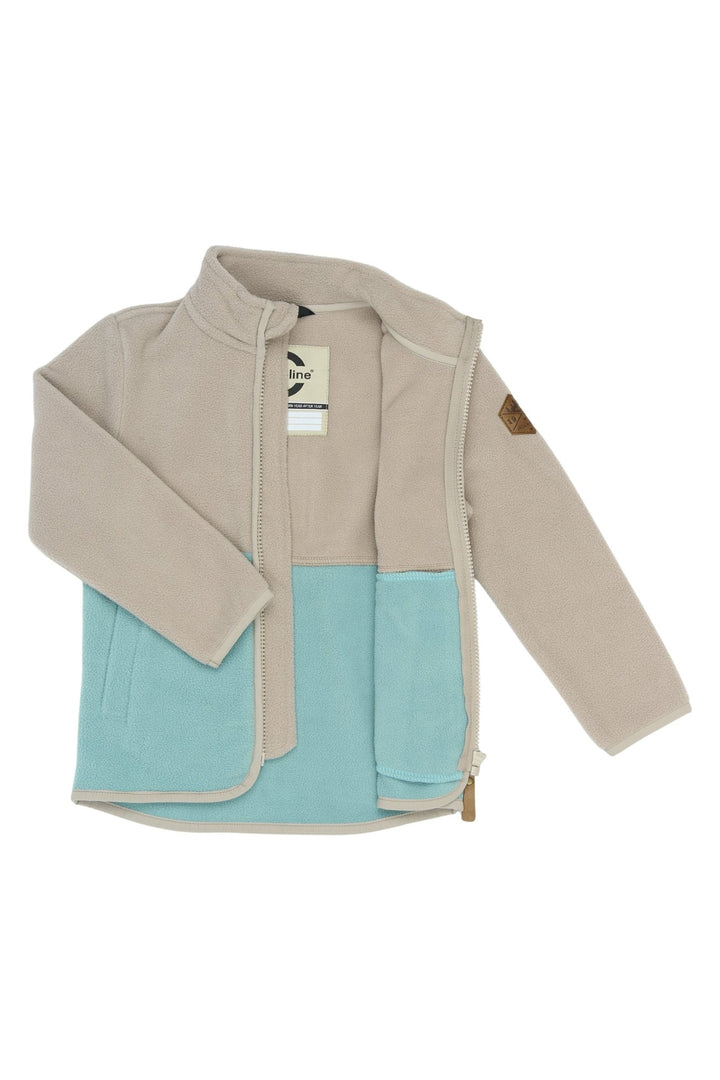 Mikk - Line Fleecejakke - Stone Blue for barn - Brobrobrille
