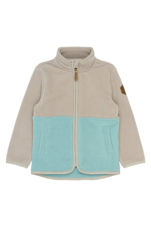 Mikk - Line Fleecejakke - Stone Blue for barn - Brobrobrille