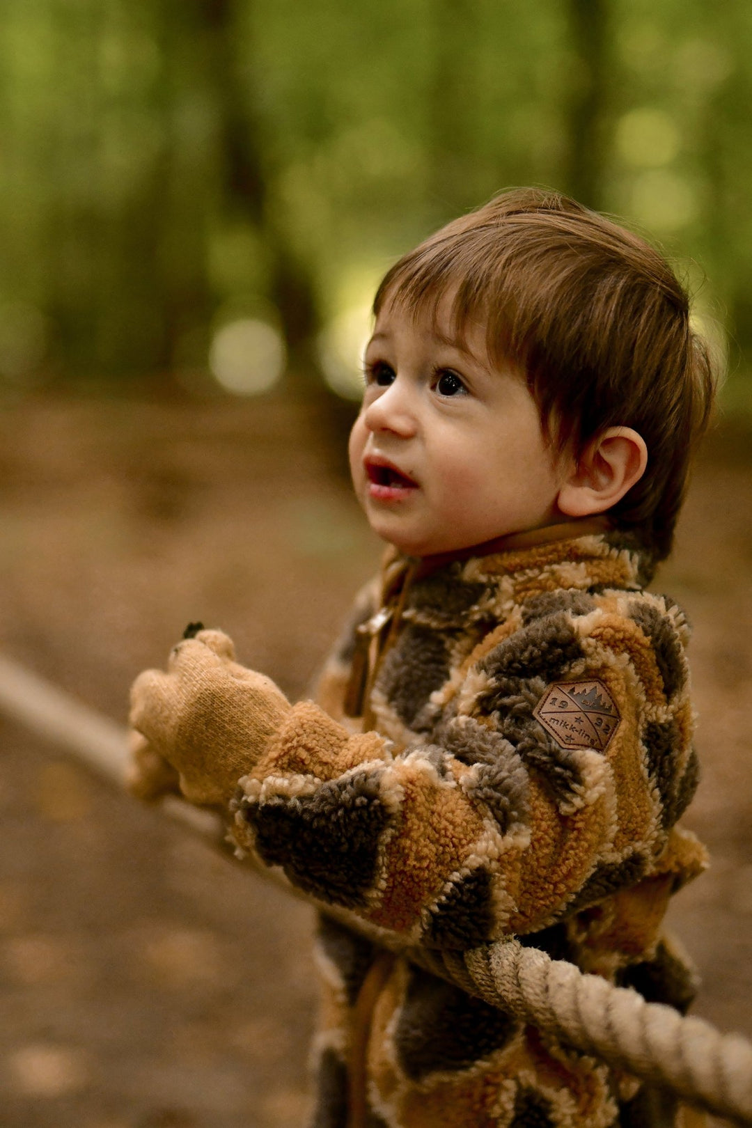 Mikk - Line Magic Gloves 3pk - Chocolate Chip / Melange Denver / Medal Bronze for barn - Brobrobrille