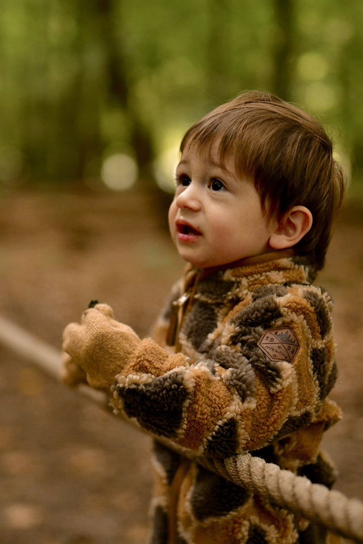 Mikk - Line Magic Gloves 3pk - Chocolate Chip / Melange Denver / Medal Bronze for barn - Brobrobrille